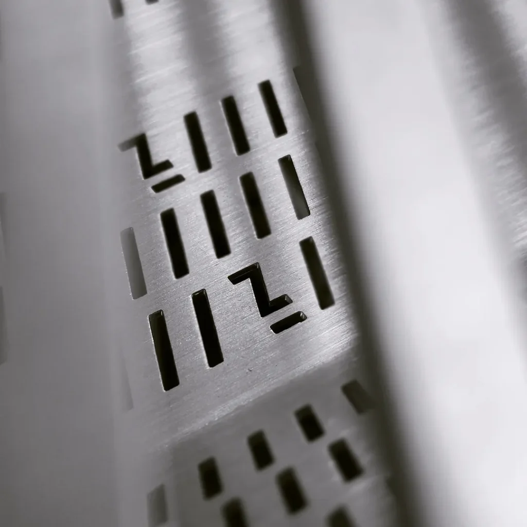A Close up shot of a Spezialist cooktop grill detail