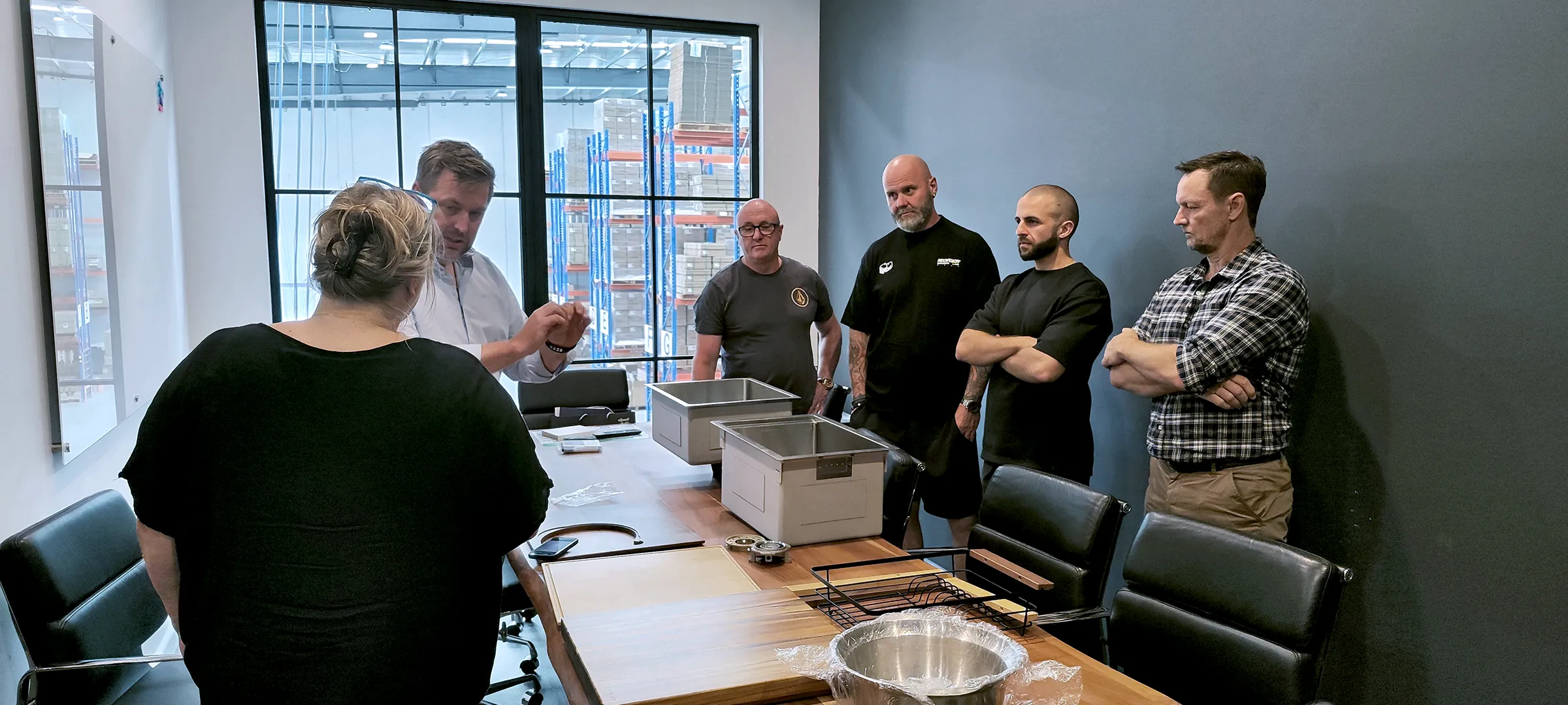 Haus Group staff presentation and demonstration in the Dandenong South HQ